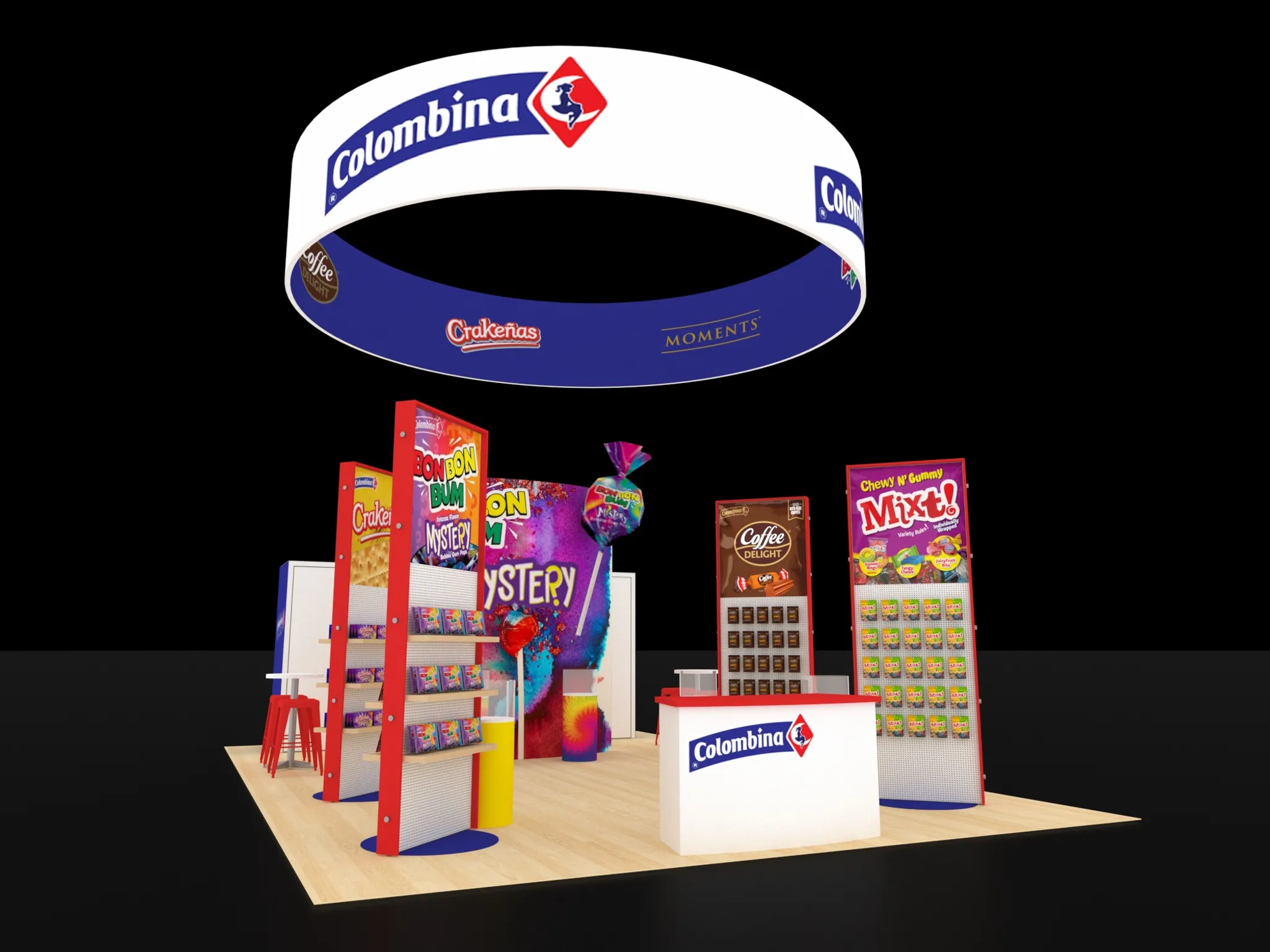 20x20 Island booth design by Condit Exhibits